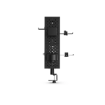 Pegboard, geperforeerde gaming-plaat, modulaire set, wand-/tafelmontage, zw