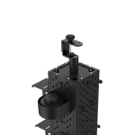 Pegboard, geperforeerde gaming-plaat, modulaire set, wand-/tafelmontage, zw