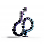 “Spine” Flexible Cable Guide, Cable Chain, For Clamping, 130 cm, black