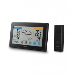 Touch, meteostanica, senzor, dotykové tlačidlá, čierna