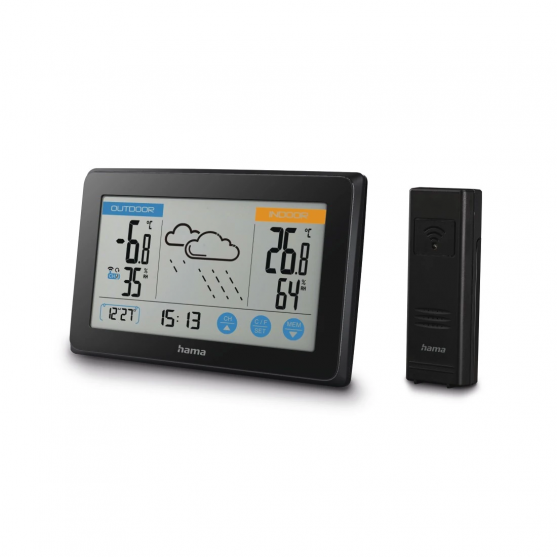Touch, meteostanica, senzor, dotykové tlačidlá, čierna Touch, meteostanica, senzor, dotykové tlačidlá, čierna