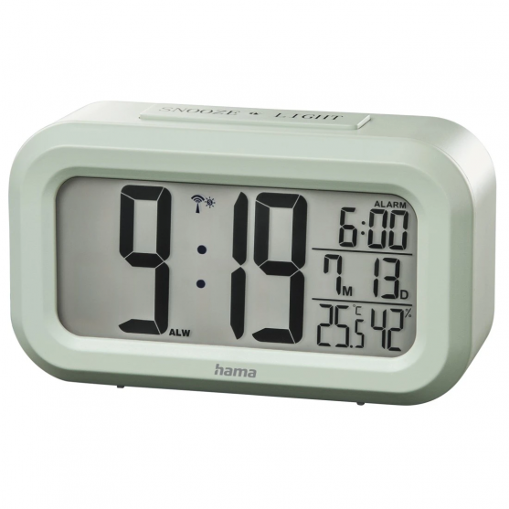 RC 660, digitálny budík, riadený rádiovým signálom, mätovo zelený RC 660, digitálny budík, riadený rádiovým signálom, mätovo zelený