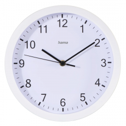 Pure Wall Clock, Ø 25 cm, Quiet, white