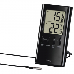 LCD teplomer T-350, čierny
