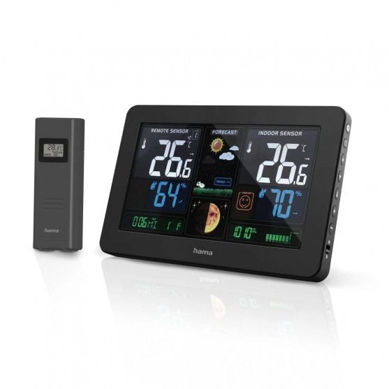Premium, meteostanica s farebným displejom a nabíjacou funkciou USB
