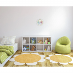Detské nástenné hodiny Easy Learning, priemer 30 cm, nehlučné