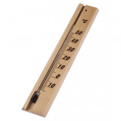 Analógový teplomer, vnútorný, drevený, 20 cm