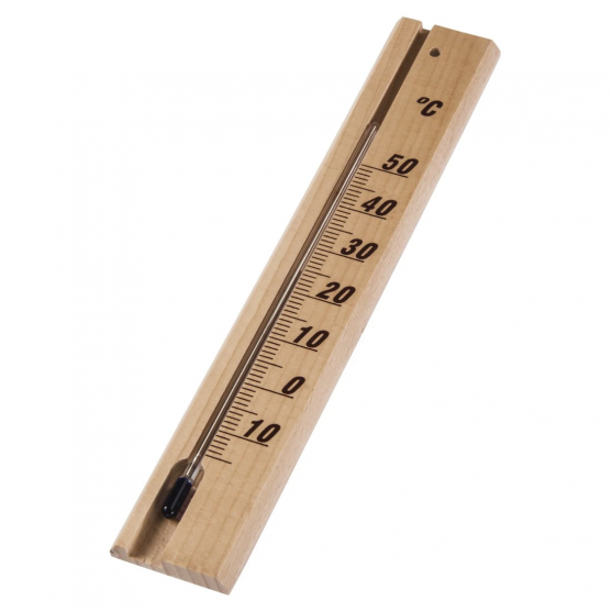 Analógový teplomer, vnútorný, drevený, 20 cm Analógový teplomer, vnútorný, drevený, 20 cm