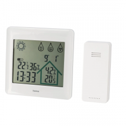 Action, elektronická meteostanica, biela