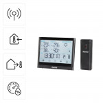 Meteostanica Full Touch, čierna