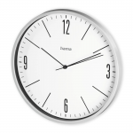 Hama Elegante, nástenné hodiny, priemer 30 cm, tichý chod, šedé