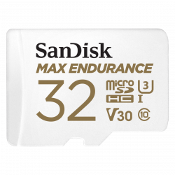 MicroSDHC Max Endurance 32GB (V30/U3/Cl.10/R100/W40) + SD adapter