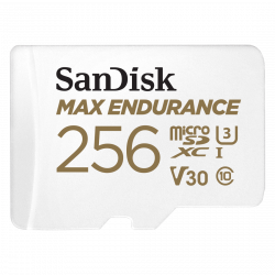 MicroSDXC Max Endurance 256GB (V30/U3/Cl.10/R100/W40) + SD adapter