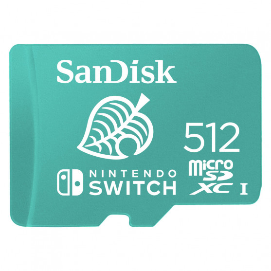 MicroSDXC Extreme 512GB (A1/V30/U3/C10/R100/W90) for Nintendo Switch