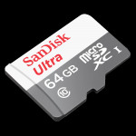 MicroSDXC™ Ultra® 64GB (UHS-1/Cl.10/100MB/s) + Adapter
