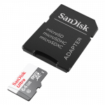 MicroSDXC™ Ultra® 64GB (UHS-1/Cl.10/100MB/s) + Adapter