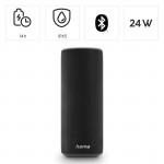 Bluetooth reproduktor Pipe 3.0, IPX5, 24 W, 10 svetelných režimov, čierny