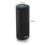 Bluetooth reproduktor Pipe 3.0, IPX5, 24 W, 10 svetelných režimov, čierny