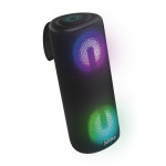Bluetooth reproduktor Pipe 3.0, IPX5, 24 W, 10 svetelných režimov, čierny
