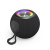 Bluetooth® reproduktor Ball Shape, 5 W, LED, AUX/USB-A/microSD, čierny