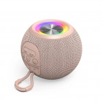 Bluetooth® reproduktor Ball Shape, 5 W, 5 svetelných režimov, ružový