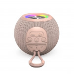 Bluetooth® reproduktor Ball Shape, 5 W, 5 svetelných režimov, ružový
