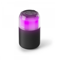 Bluetooth® reproduktor Can Speaker, 4 LED svetelné režimy, 5W, čierny