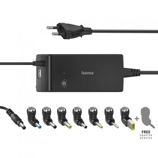 Univerzálny napájací adaptér pre notebook, 12-22 V, 90 W