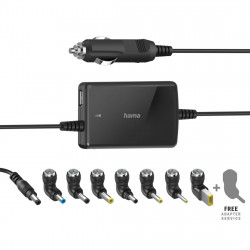 Univerzálny napájací adaptér pre notebook do auta, 15-19 V, 70 W, slim