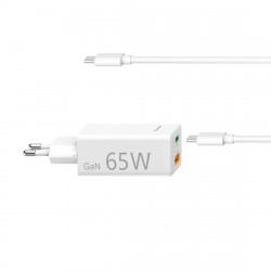 Set USB nabíjačka GaN, USB-C/USB-A, PD 65 W, USB-C kábel 2 m