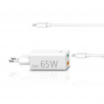 Set USB nabíjačka GaN, USB-C/USB-A, PD 65 W, USB-C kábel 2 m Set USB nabíjačka GaN, USB-C/USB-A, PD 65 W, USB-C kábel 2 m