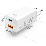 Set USB nabíjačka GaN, USB-C/USB-A, PD 65 W, USB-C kábel 2 m Set USB nabíjačka GaN, USB-C/USB-A, PD 65 W, USB-C kábel 2 m