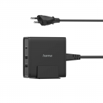 Rýchla stolná USB nabíjačka, 1x USB-C, 2x USB-A, PD 65 W