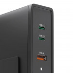 Univerzálna USB-C nabíjačka, GaN, 3 porty, Power Delivery (PD), 5-28V/140W