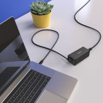 Univerzálny USB‑C napájací adaptér pre notebook, GaN, PD, 100 W