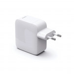 Fast Charger, GaN, 2x USB-C, Extendable Charging Cable, PD, 65 W, white