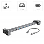 USB‑C dokovacia stanica Connect2Office Basic, 9 portov, odnímateľné nožičky USB‑C dokovacia stanica Connect2Office Basic, 9 portov, odnímateľné nožičky