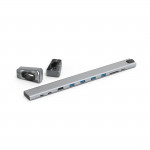 USB‑C dokovacia stanica Connect2Office Basic, 9 portov, odnímateľné nožičky USB‑C dokovacia stanica Connect2Office Basic, 9 portov, odnímateľné nožičky