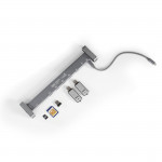 USB‑C dokovacia stanica Connect2Office Basic, 9 portov, odnímateľné nožičky USB‑C dokovacia stanica Connect2Office Basic, 9 portov, odnímateľné nožičky