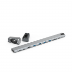USB‑C dokovacia stanica Connect2Office Basic, 9 portov, odnímateľné nožičky USB‑C dokovacia stanica Connect2Office Basic, 9 portov, odnímateľné nožičky