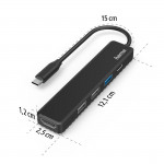 USB-C hub, viacportový, 5 portov, 3x USB-A, USB-C, HDMI™ USB-C hub, viacportový, 5 portov, 3x USB-A, USB-C, HDMI™