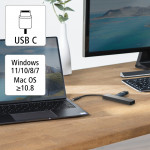 USB-C hub, viacportový, 5 portov, 3x USB-A, USB-C, HDMI™ USB-C hub, viacportový, 5 portov, 3x USB-A, USB-C, HDMI™