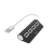 USB hub, 4 porty, USB 2.0, čierny