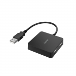 USB 2.0 hub, 1:4, čierna USB 2.0 hub, 1:4, čierna