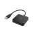 USB 2.0 hub, 1:4, čierna