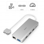 USB‑C rozbočovač Connect2Mac, 12 portov, pre MacBook Air & Pro