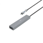 USB‑hub, 7 portov, USB 3.2 Gen1, 5 Gbit/s, adaptér + napájanie USB‑hub, 7 portov, USB 3.2 Gen1, 5 Gbit/s, adaptér + napájanie