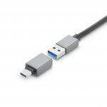 USB‑hub, 7 portov, USB 3.2 Gen1, 5 Gbit/s, adaptér + napájanie USB‑hub, 7 portov, USB 3.2 Gen1, 5 Gbit/s, adaptér + napájanie