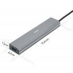 USB‑hub, 7 portov, USB 3.2 Gen1, 5 Gbit/s, adaptér + napájanie USB‑hub, 7 portov, USB 3.2 Gen1, 5 Gbit/s, adaptér + napájanie