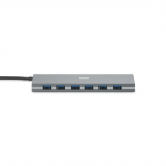 USB‑hub, 7 portov, USB 3.2 Gen1, 5 Gbit/s, adaptér + napájanie USB‑hub, 7 portov, USB 3.2 Gen1, 5 Gbit/s, adaptér + napájanie